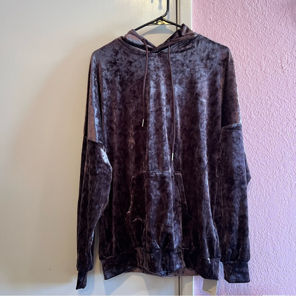 HALARA Velvet Style Purple Hoodie